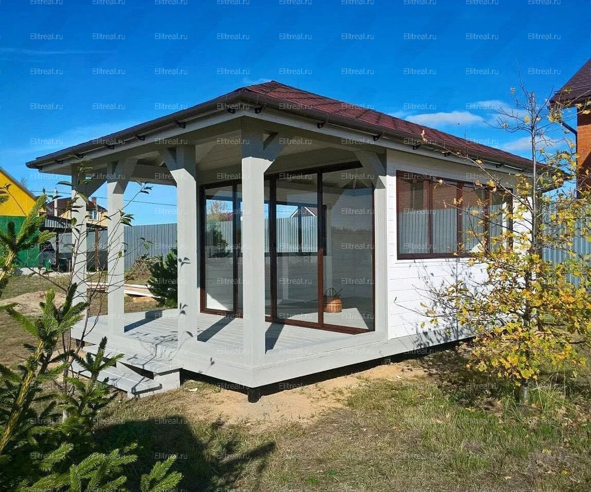 Застекленная беседка БД29 Воронежская обл, апрель 25'