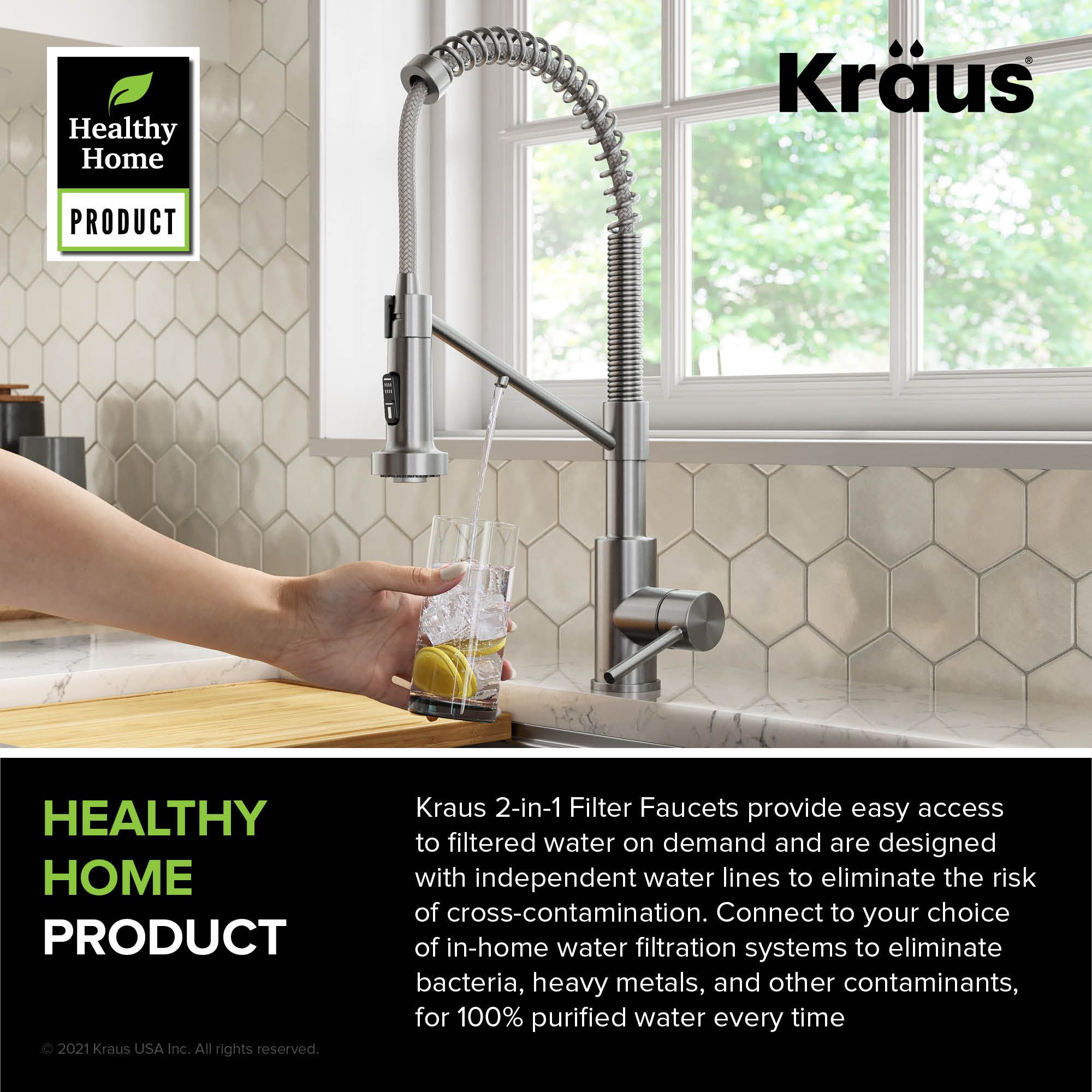 Кухонний змішувач Kraus KFF-1610SFS - изображение 9