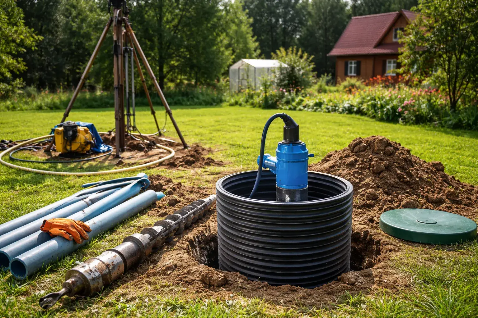 Скважина на воду своими руками