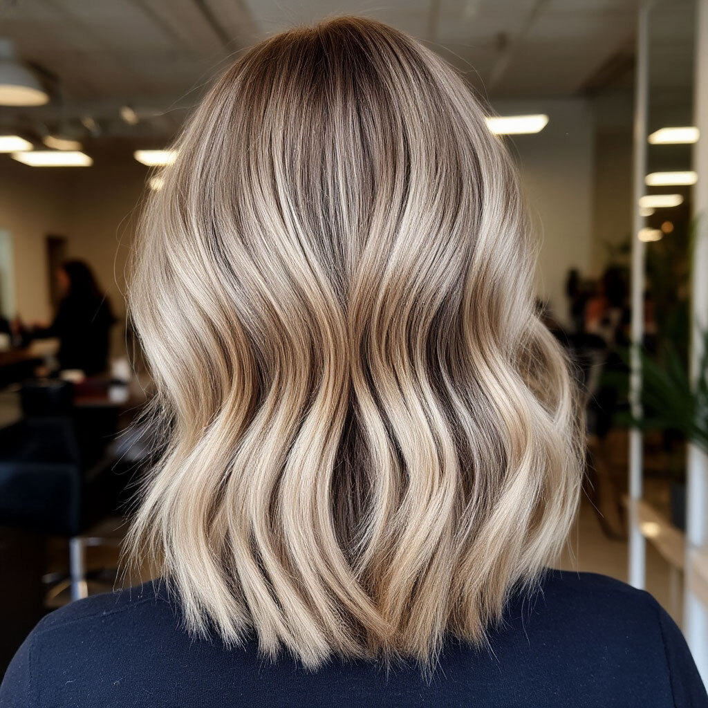 Окрашенные волосы балаяж