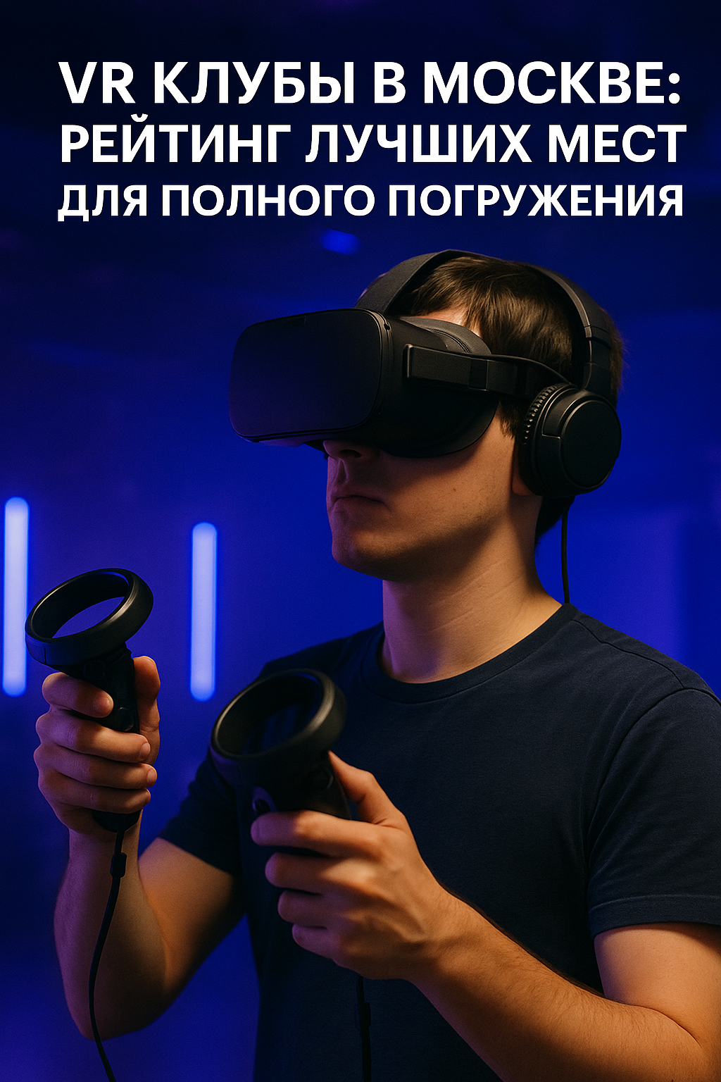 Современный VR клуб в Москве с беспроводными гарнитурами и просторной игровой зоной