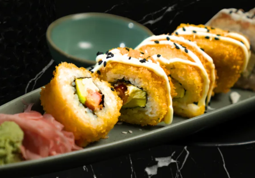 crispy prawn tempura roll in seminyak