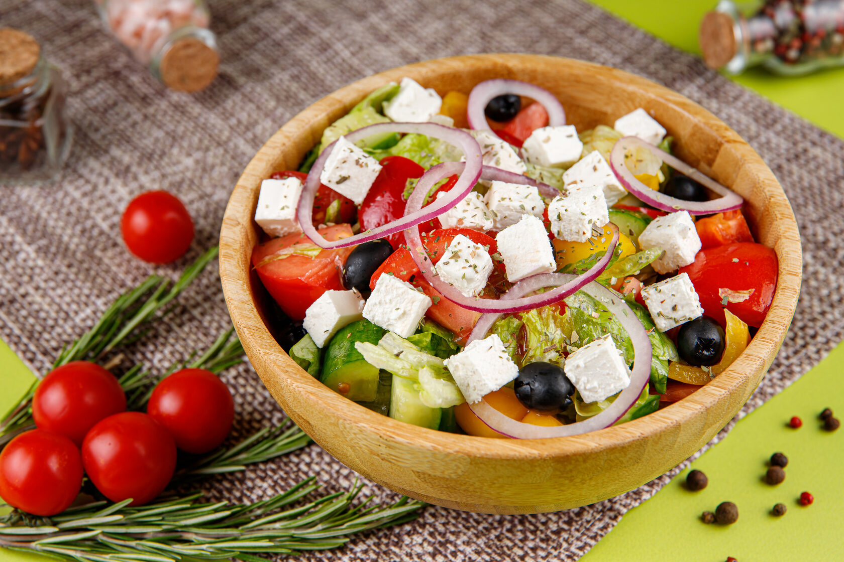Греческий салат рисунок