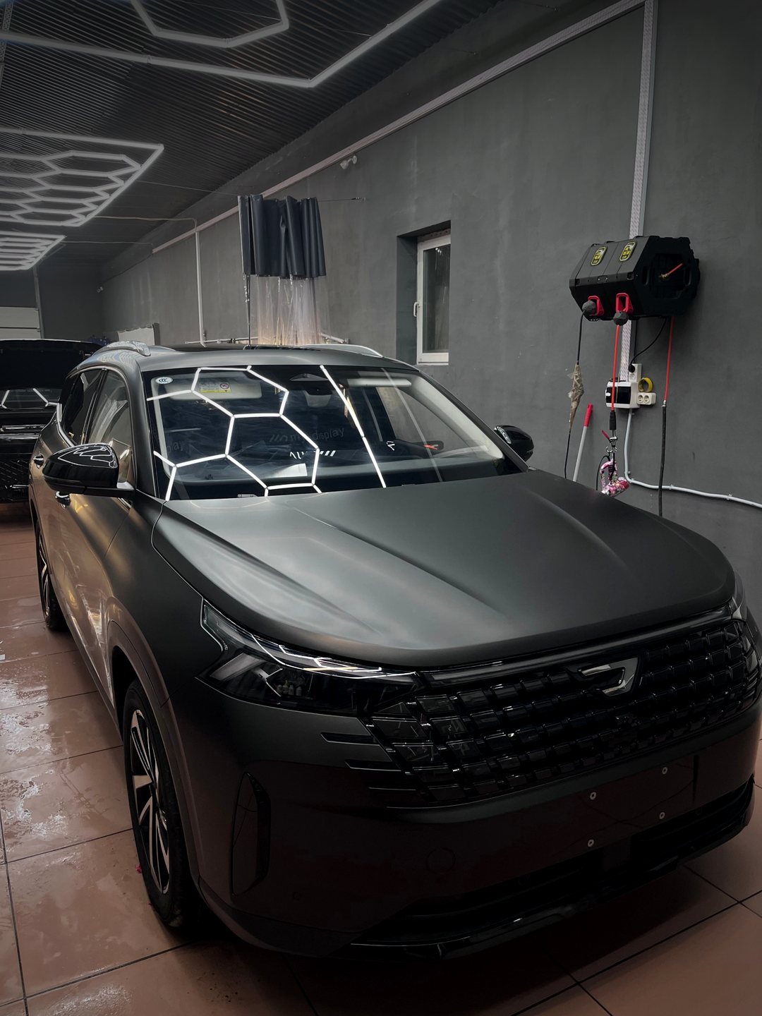 Jetta в студии Verve Detail после оклейки плёнкой