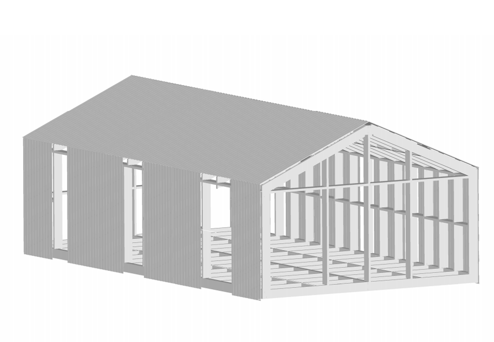 3. Внешняя отделка боковых стен и крыши