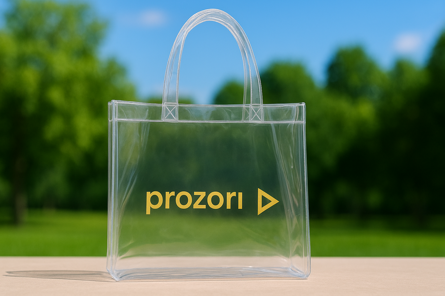 Оригінальні корпоративні подарунки: прозорі сумки з вашим логотипом