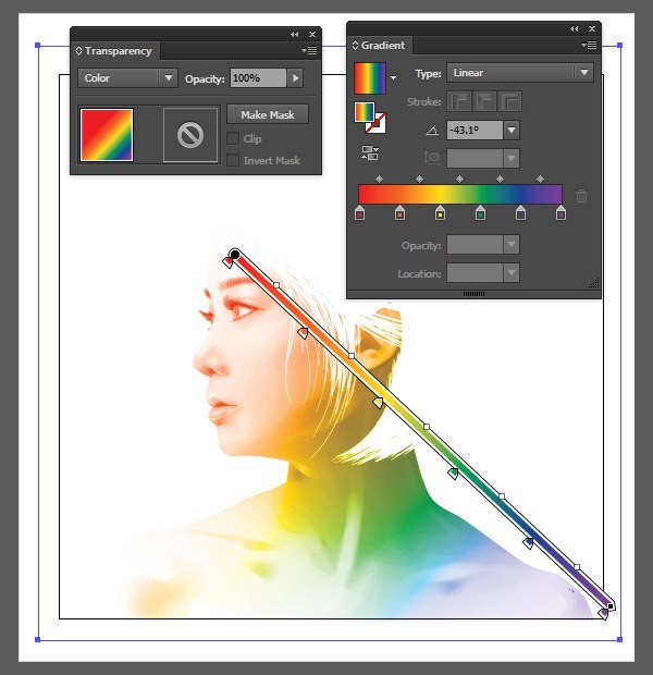 Как сделать градиент в adobe illustrator