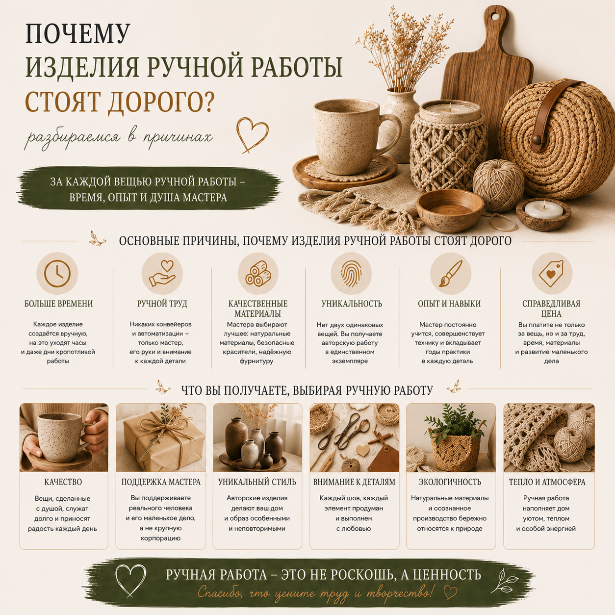 почему изделия ручной работы стоят дорого - онлайн Ярмарка ручной работы - ресурс Я НАЙДУ
