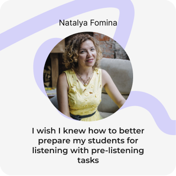  &quot;I wish I knew&quot; ELT charity conference for English teachers organized by Yuliya Kumicheva. June 24-25, 2023 Natalya Fomina