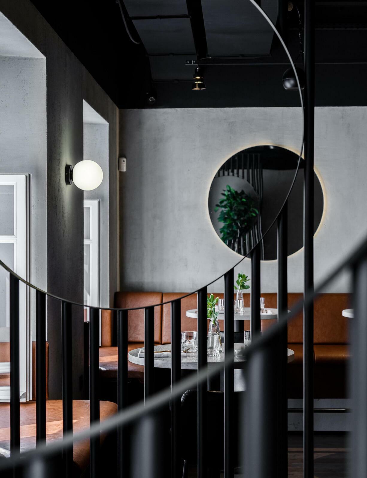 Интерьер ресторана Раклет-бар Borough, дизайнер интерьера Екатерина Фёдорова