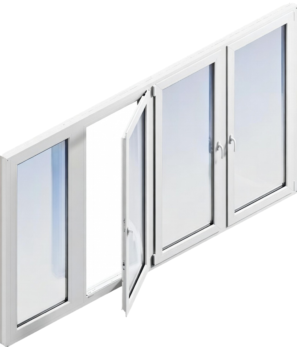 Прямой балкон с теплым остеклением