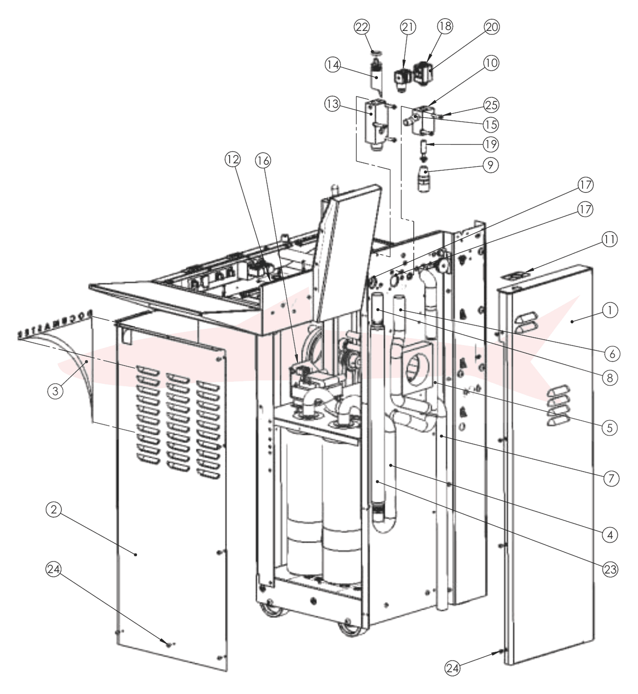Morgana Documaster 7-05-06 Services 50Hz — Pneumatics — схема деталей