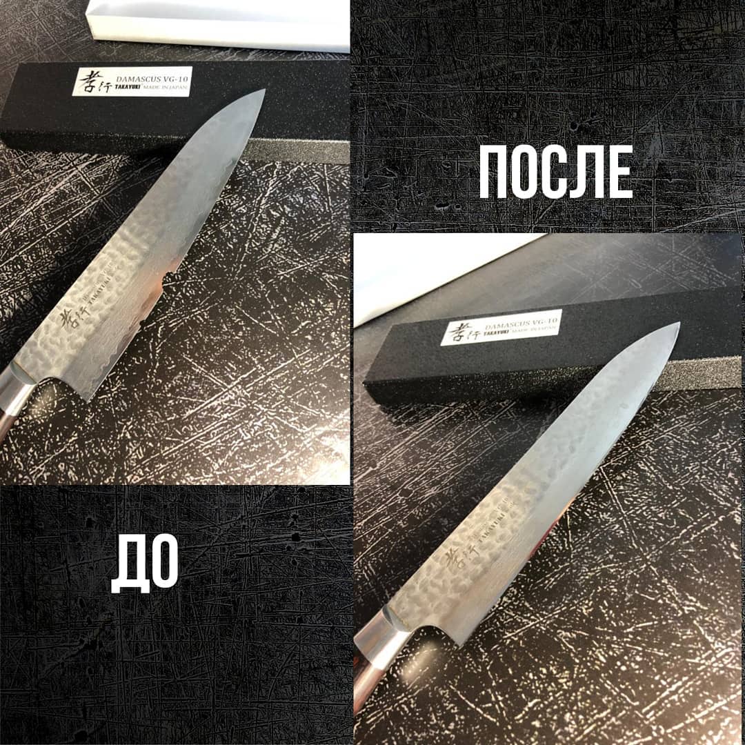 Клинок для ножа из торцевой дамасской стали с никелем 6