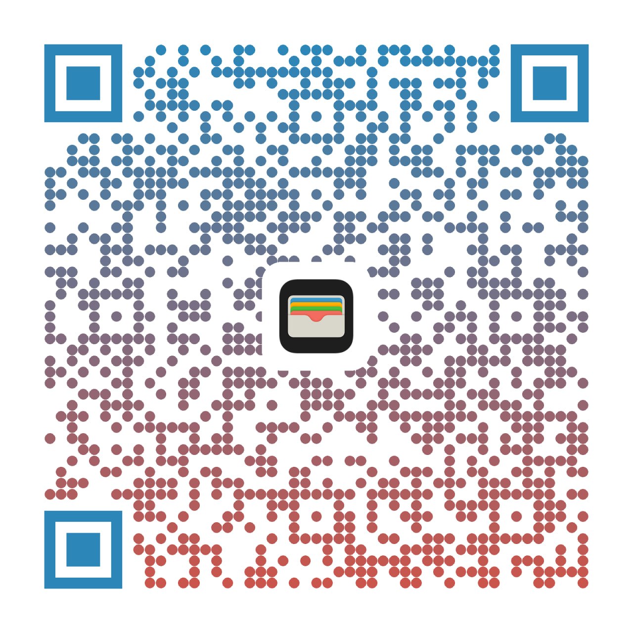 QR-код для регистрации в программе лояльности через электронный кошелёк