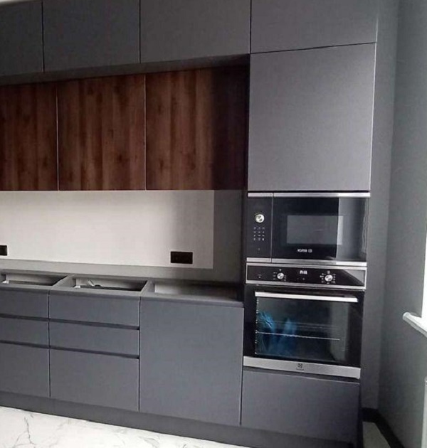 стильная прямая кухня