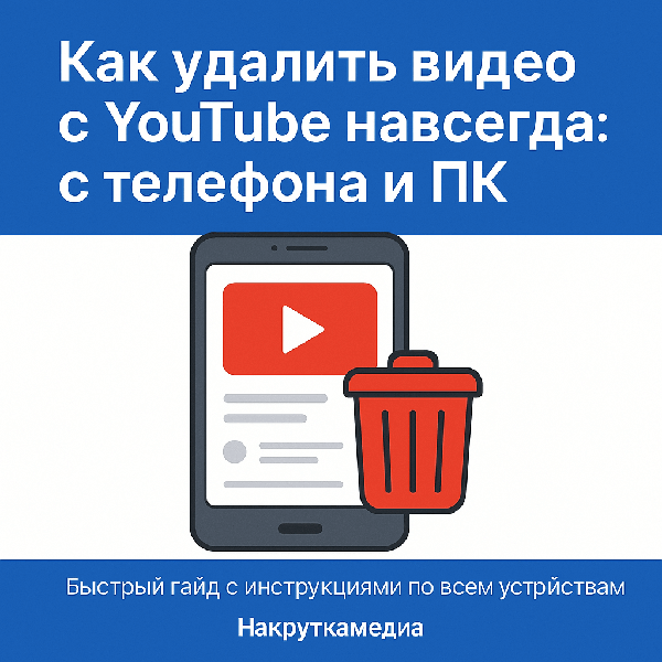 Как удалить видео с YouTube навсегда