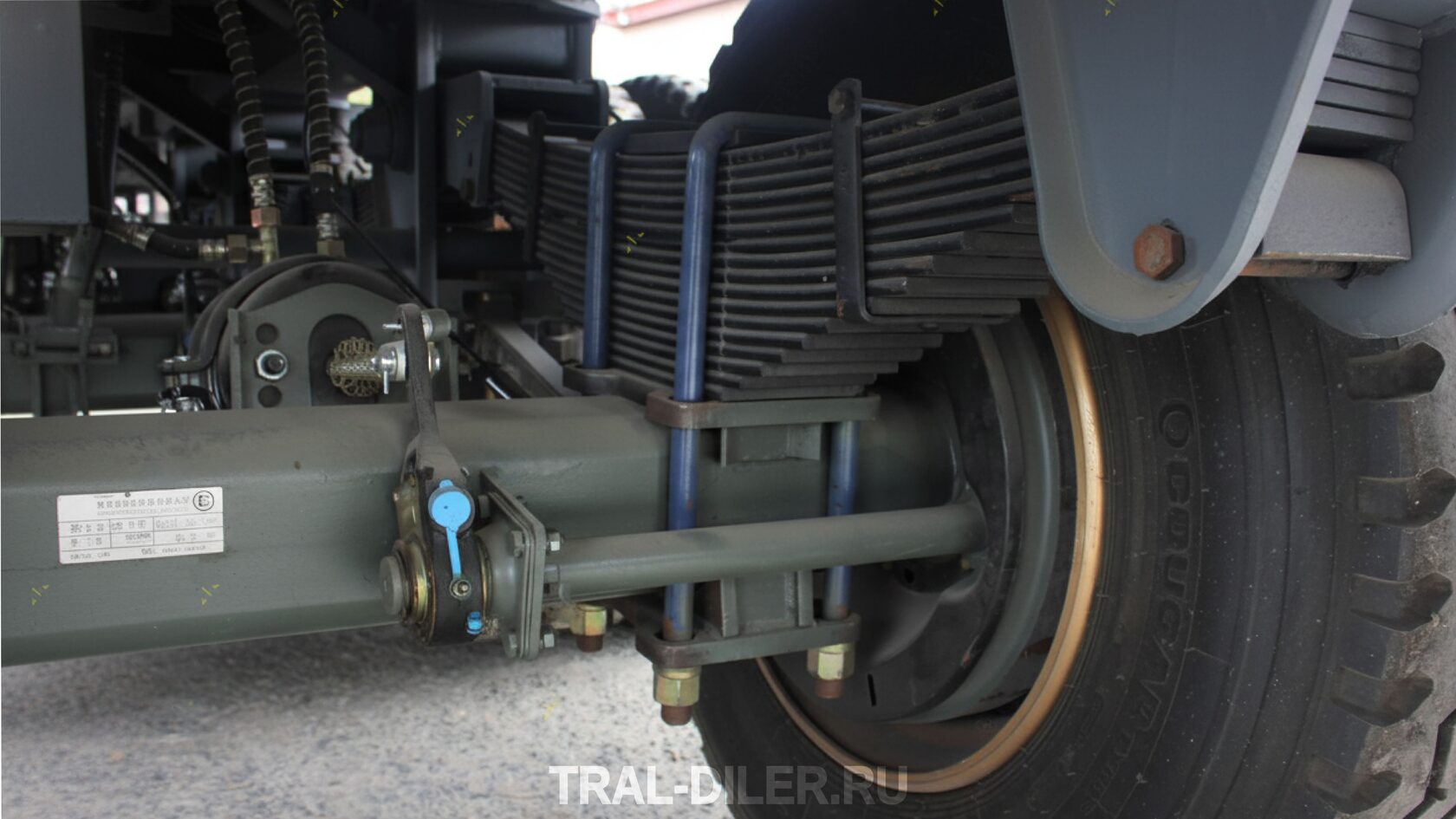 Рессорная подвеска на полуприцепе самосвальном AMUR LYR9601XXYE