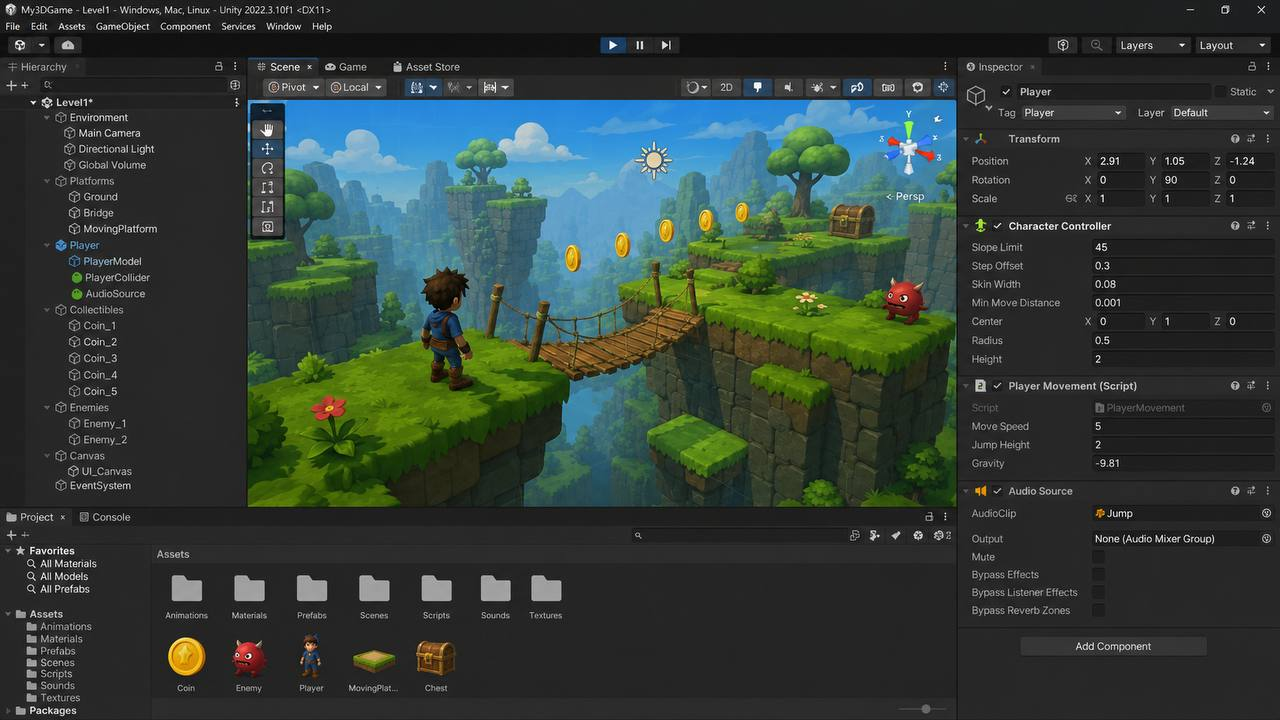 Проект ученика в Unity