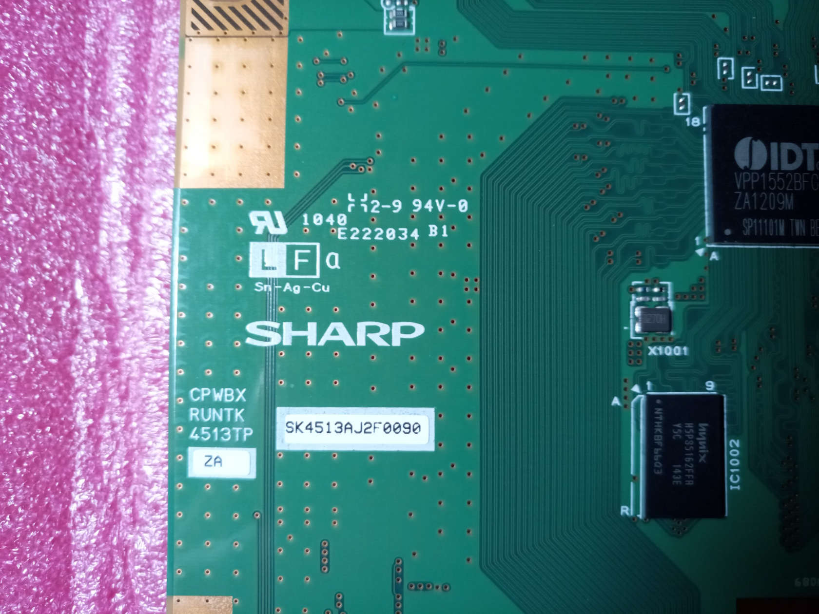 SHARP CPWBX RUNTK 4513TP ZA, T-Con