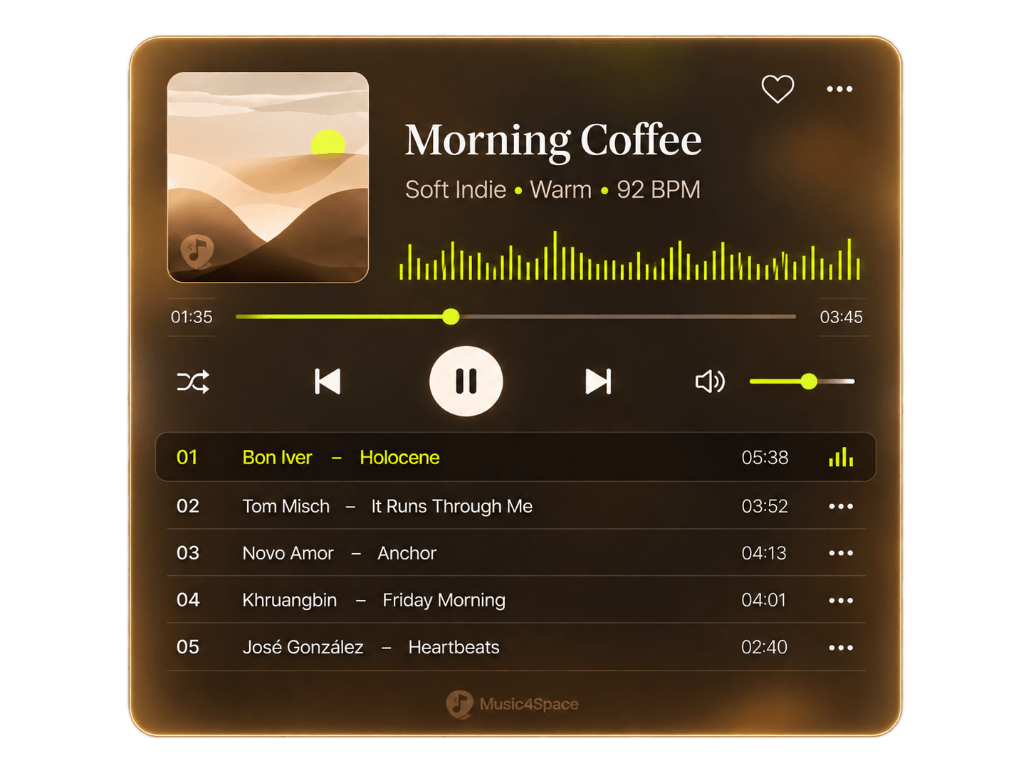 Music4Space player
