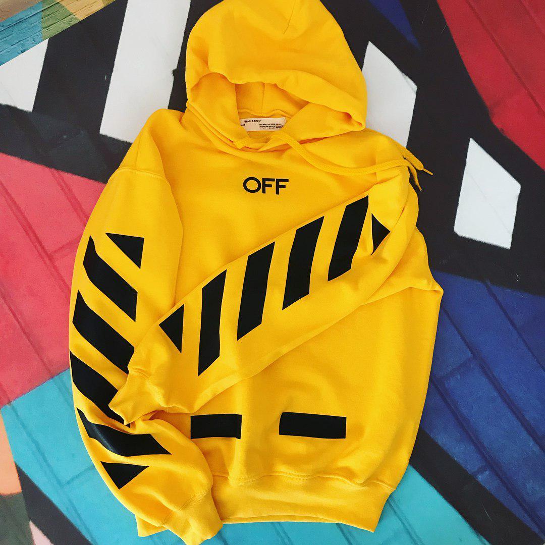 Off White костюм желтый