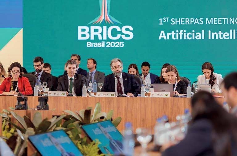 AI governance session, BRICS — 1st Meeting of Sherpas, 2025 Brazilian presidency