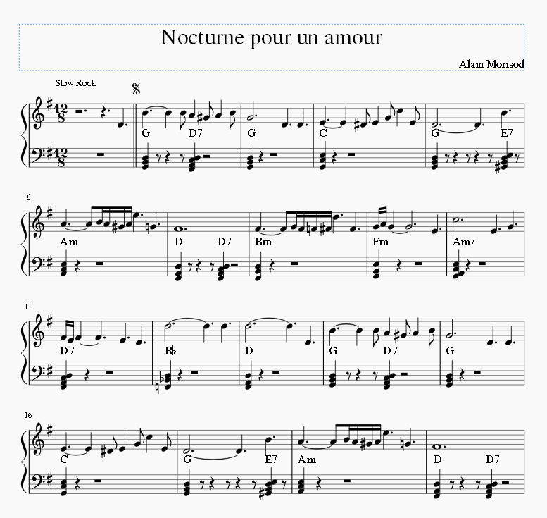 Nocturne pour un amour