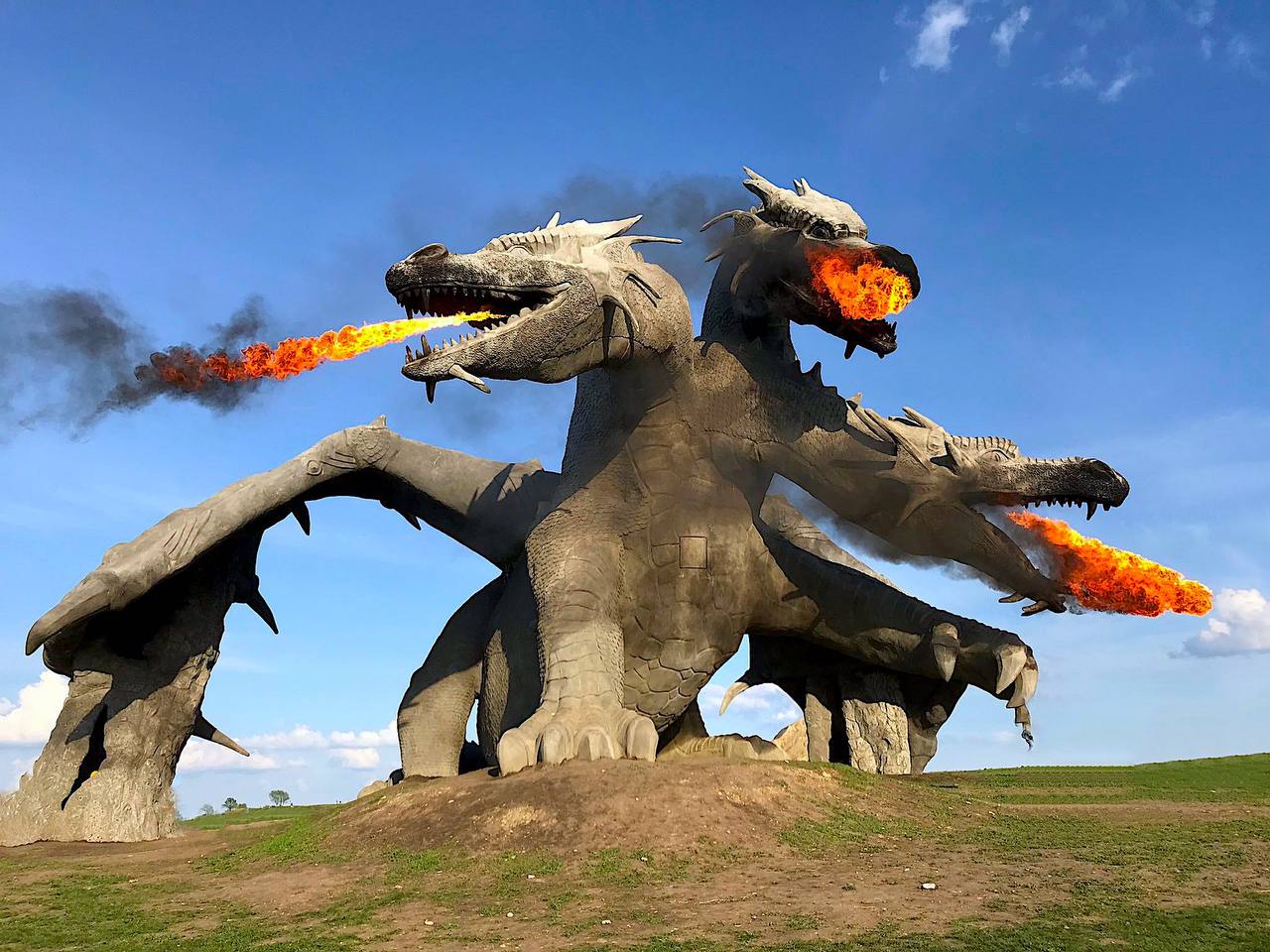 Самая большая скульптура дракона в мире от студии ART BERENDEEVO