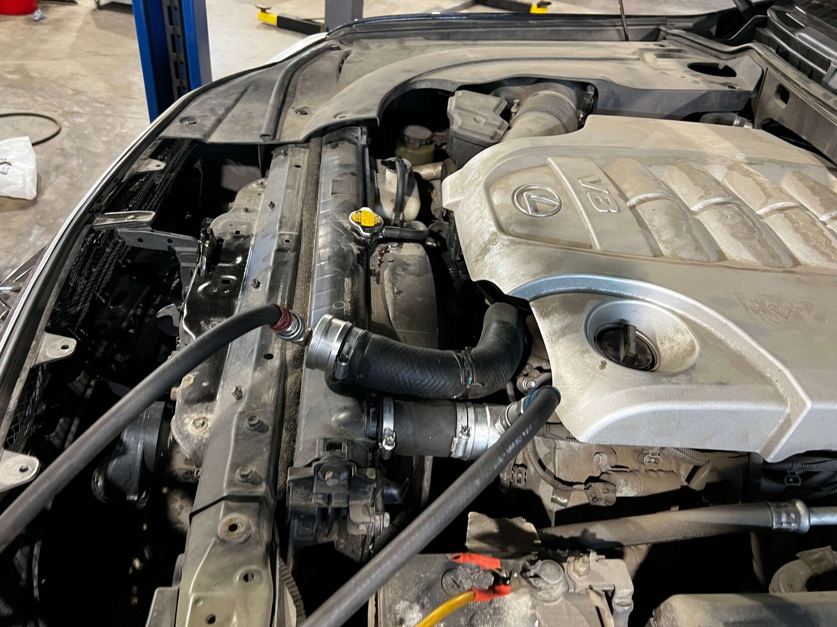 Подключение оборудования для замены антифриза Lexus