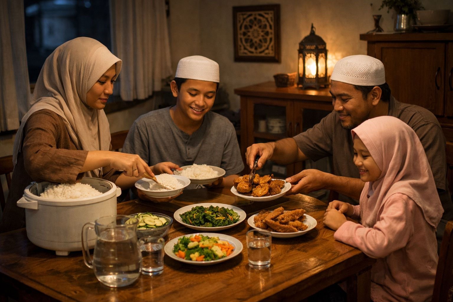 Puasa Ramadan yang sehat dengan sahur bergizi dan kebiasaan hidup seimbang