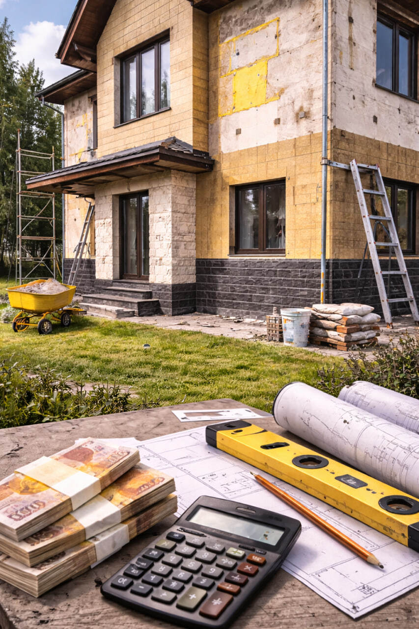 Утепление и фасад поэтапно