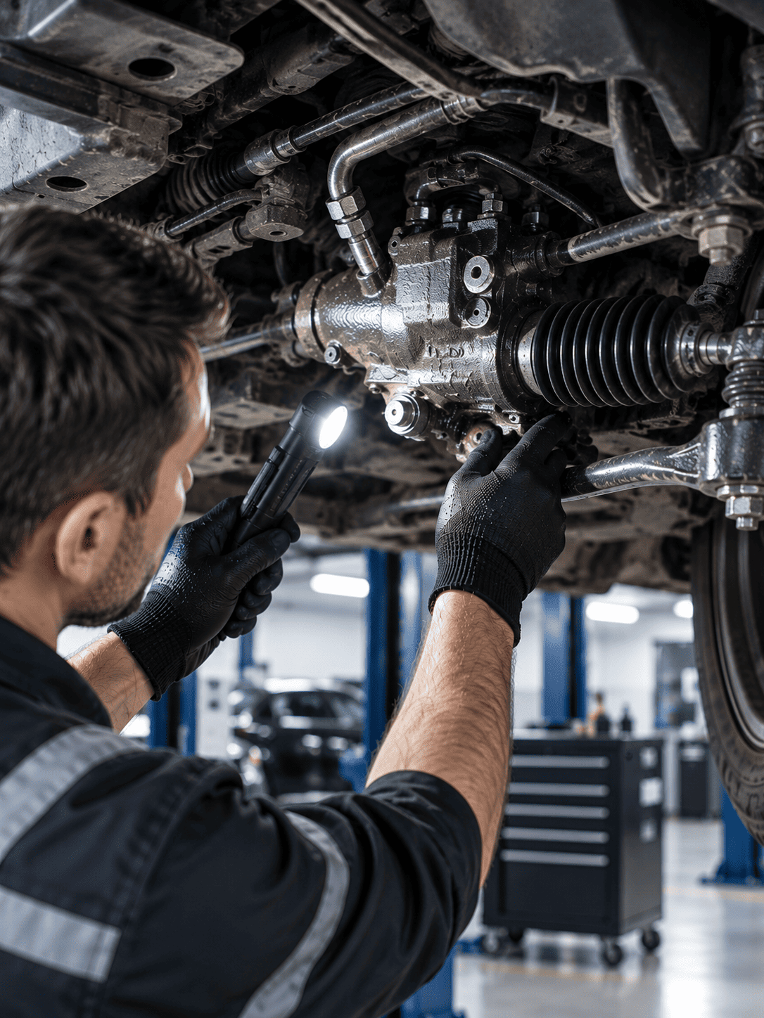 Диагностика рулевого редуктора в сервисе Inside Auto в Москве