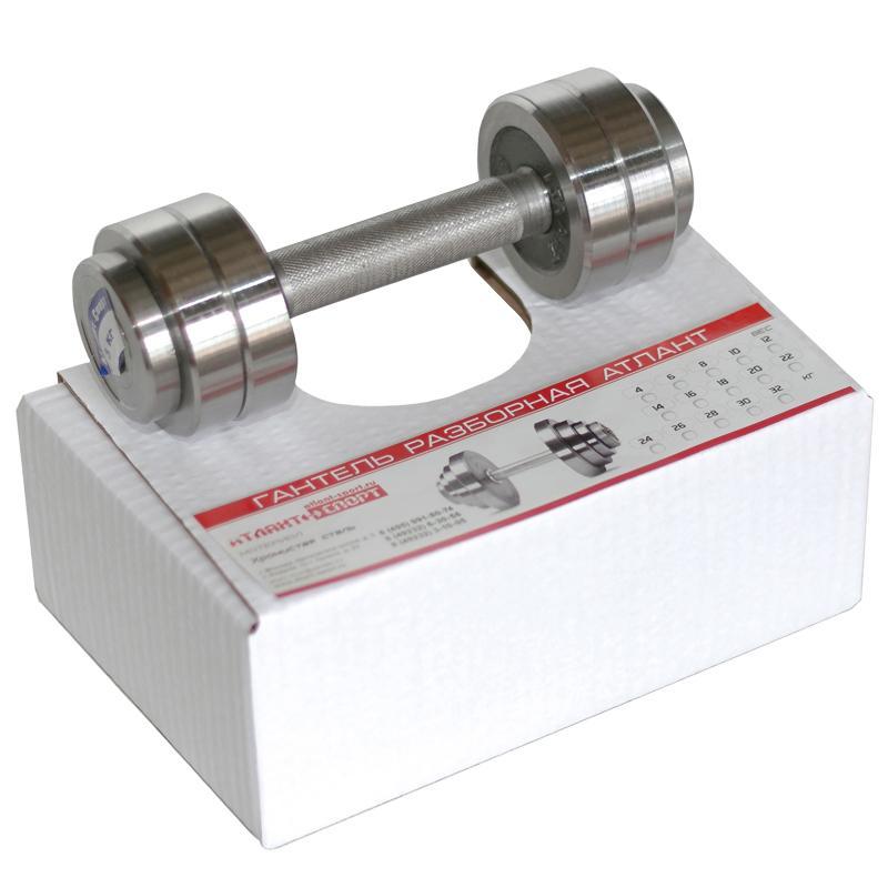 Гантель металлическая разборная АТЛАНТ 3 кг