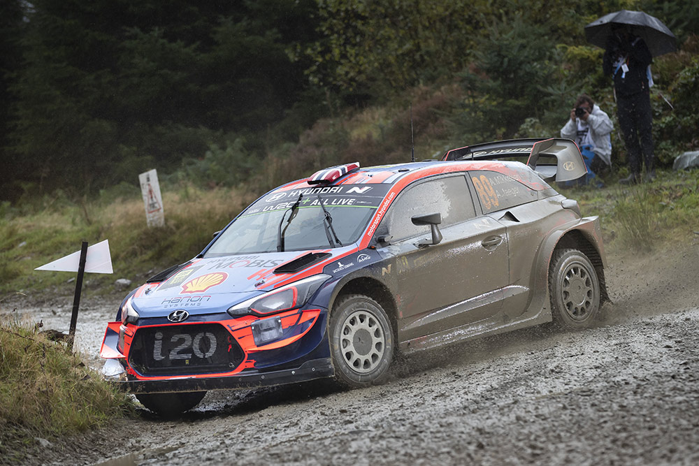 Андреас Миккельсен и Андерс Егер, Hyundai i20 Coupe WRC (ALZ WR 32), ралли Великобритания 2019
