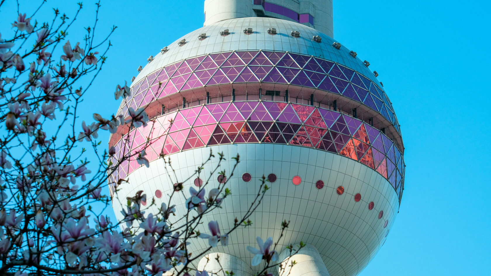 Телебашня «Восточная жемчужина». Шанхай. Китай.