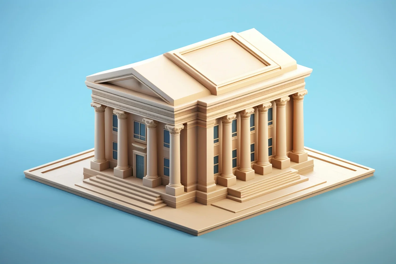 Банк - векторное изображение