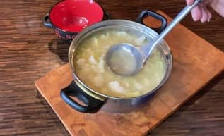 Приготовление крем-супа из цветной капусты со сливками: шаг 11