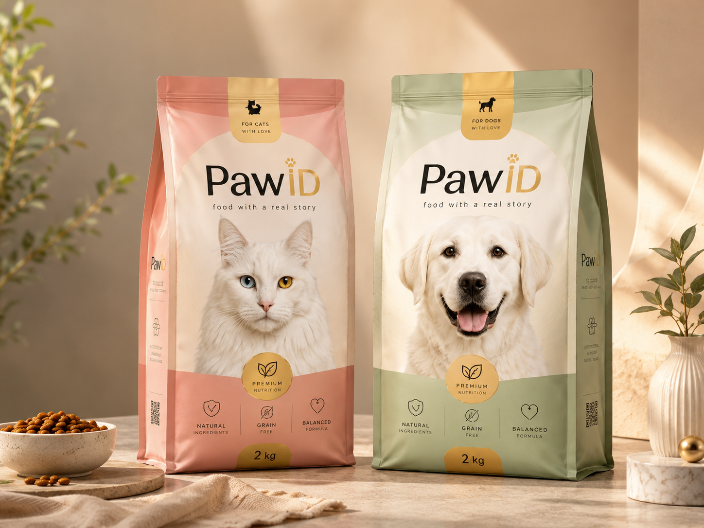 Корм PawID для кошек и собак