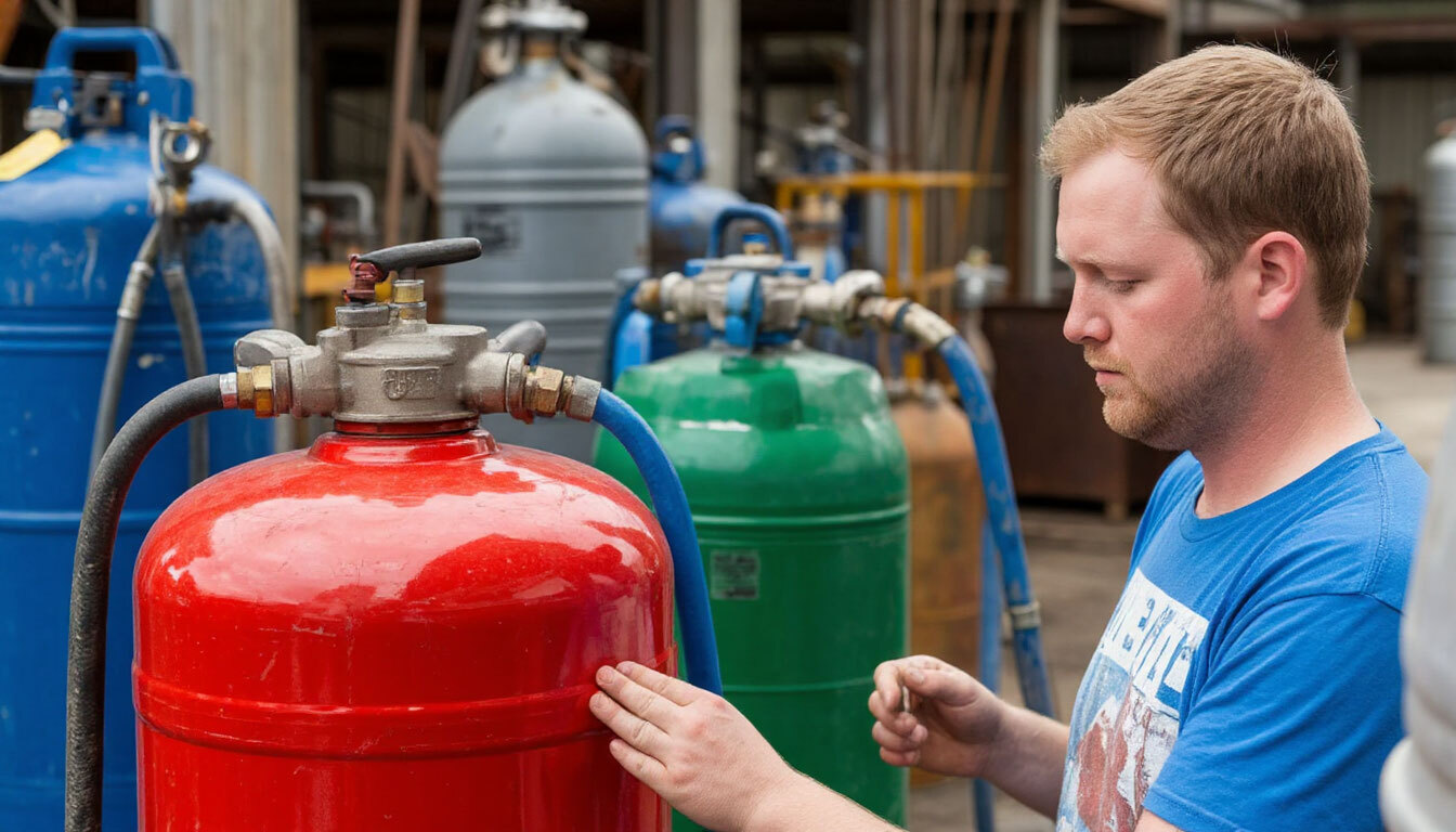 Заправка баллонов пропаном