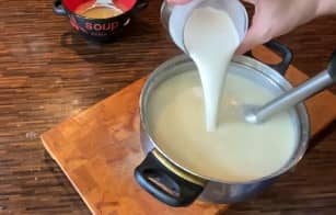 Приготовление крем-супа из цветной капусты со сливками: шаг 12