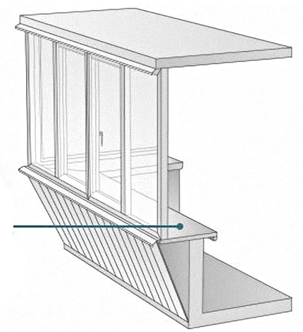Чертежи балкона с выносом