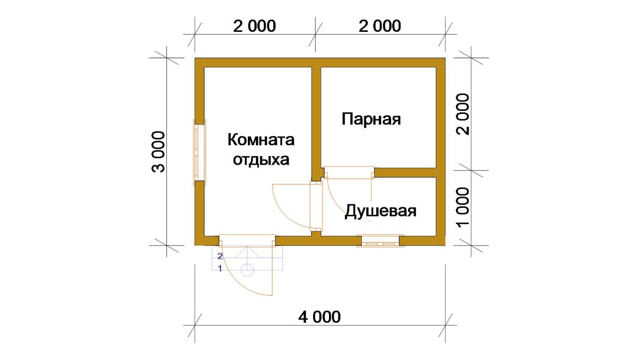 Проекты простых бань