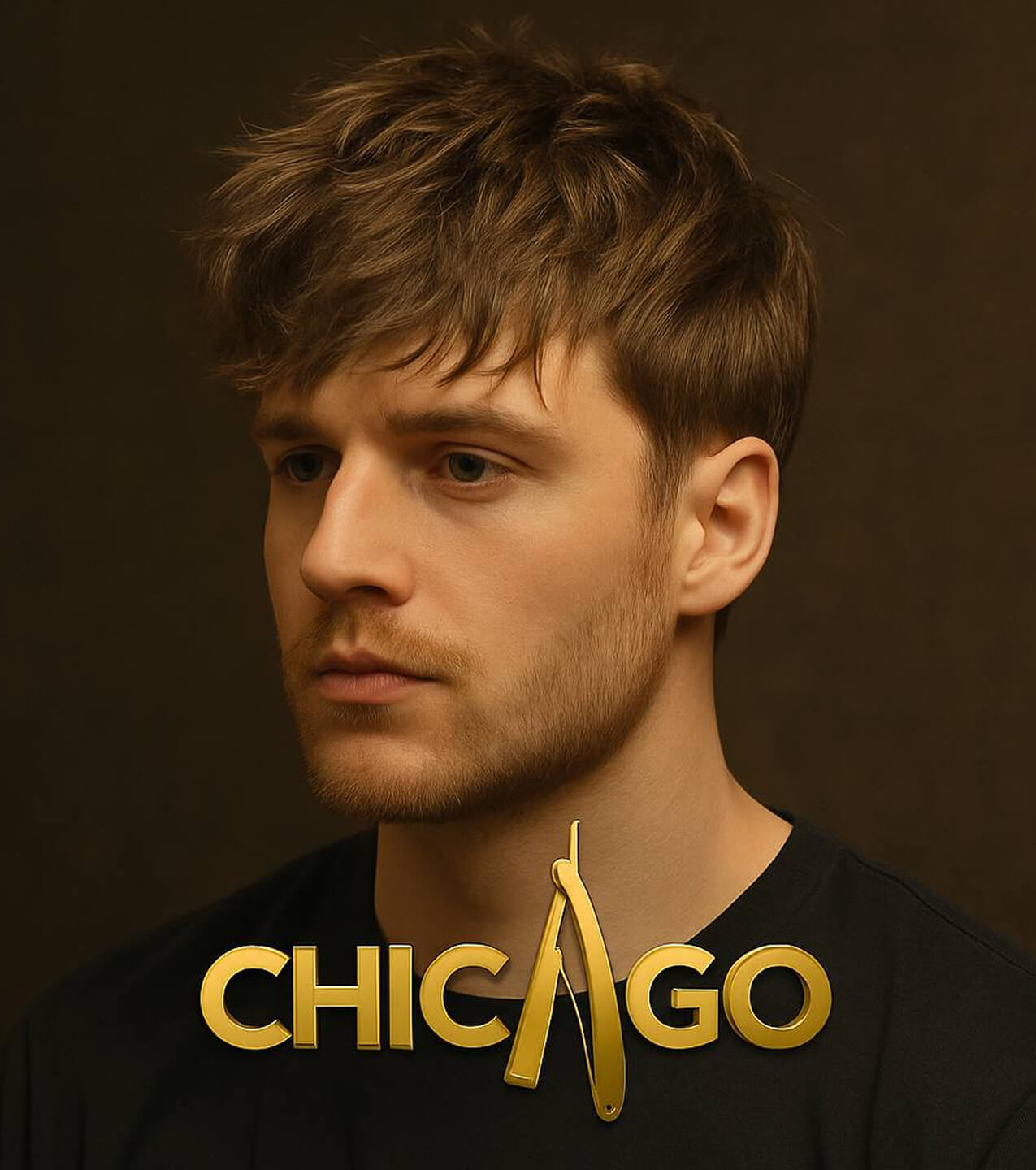 Стрижка Messy French Crop — барбершоп CHICAGO, Екатеринбург