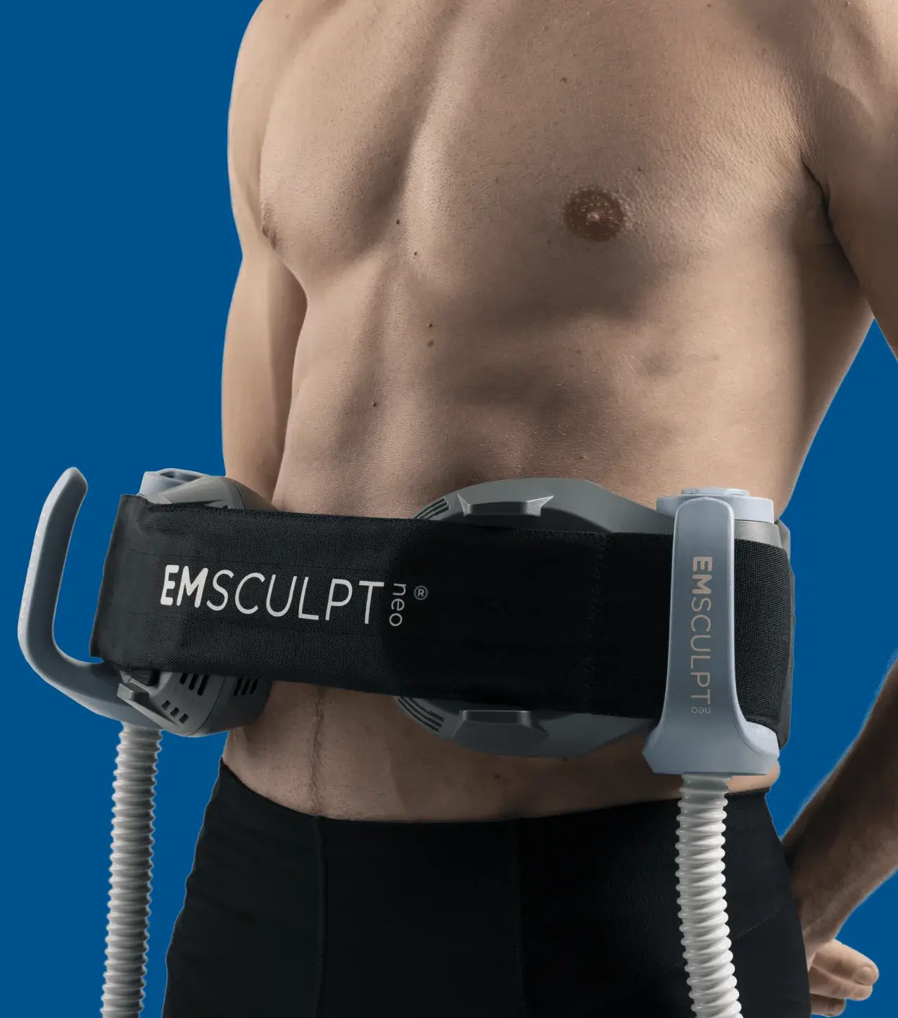 EMSCULPT NEO — два аппликатора одновременно на животе