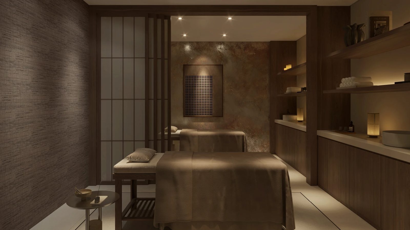 Spa treatment room