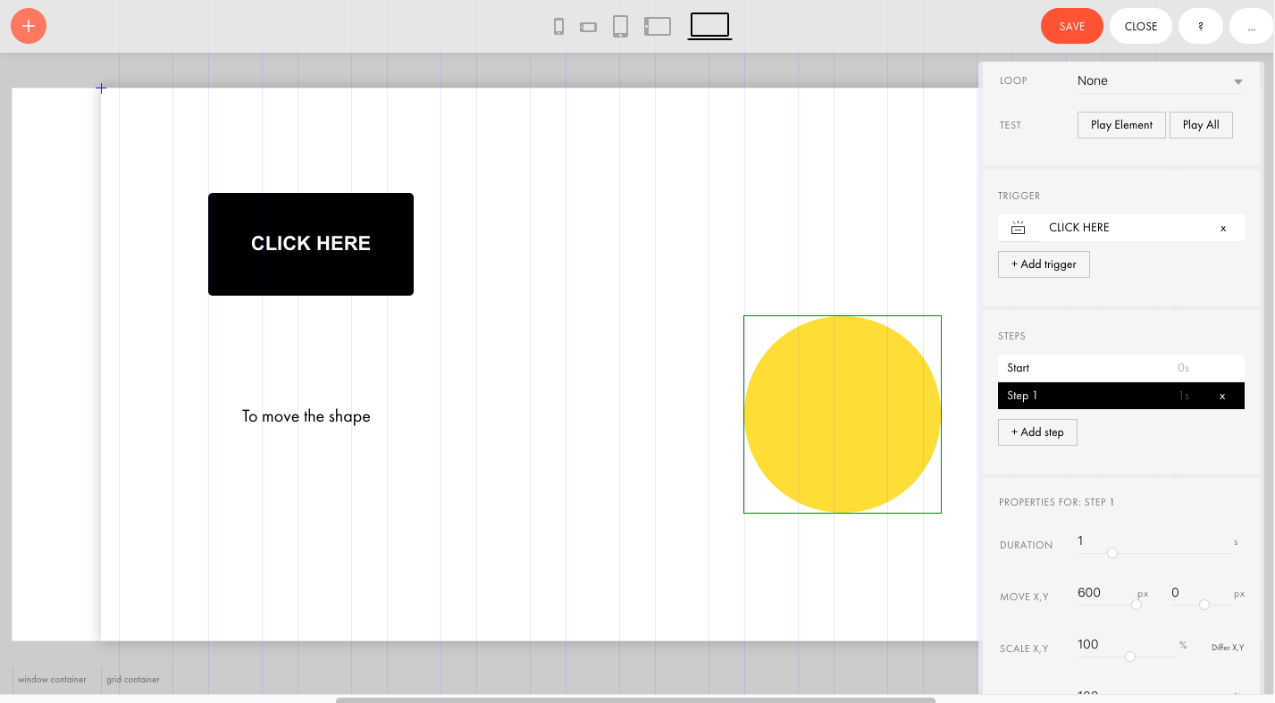 Trigger animation in Zero Block