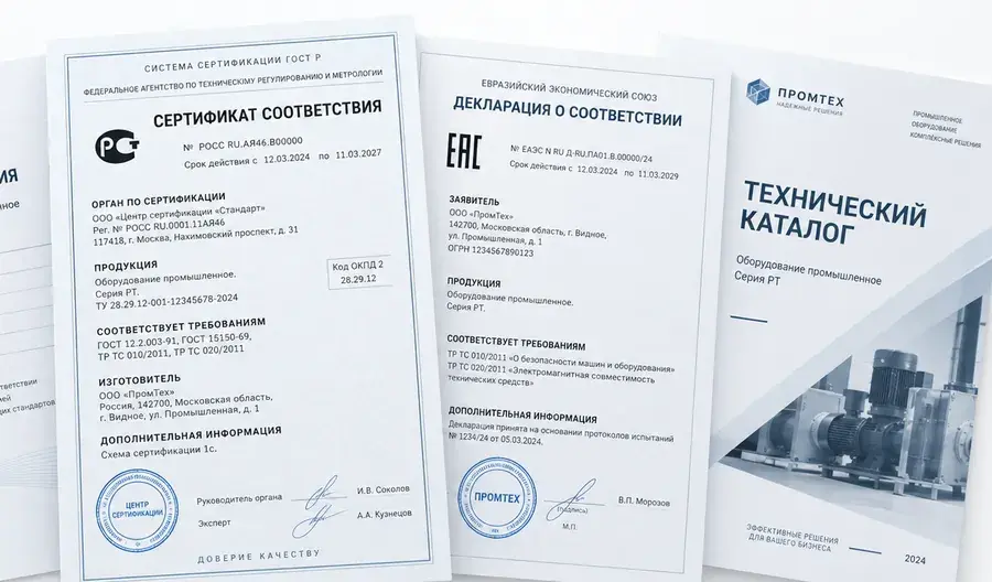 Проверка документов сертификатов и технических каталогов производителя