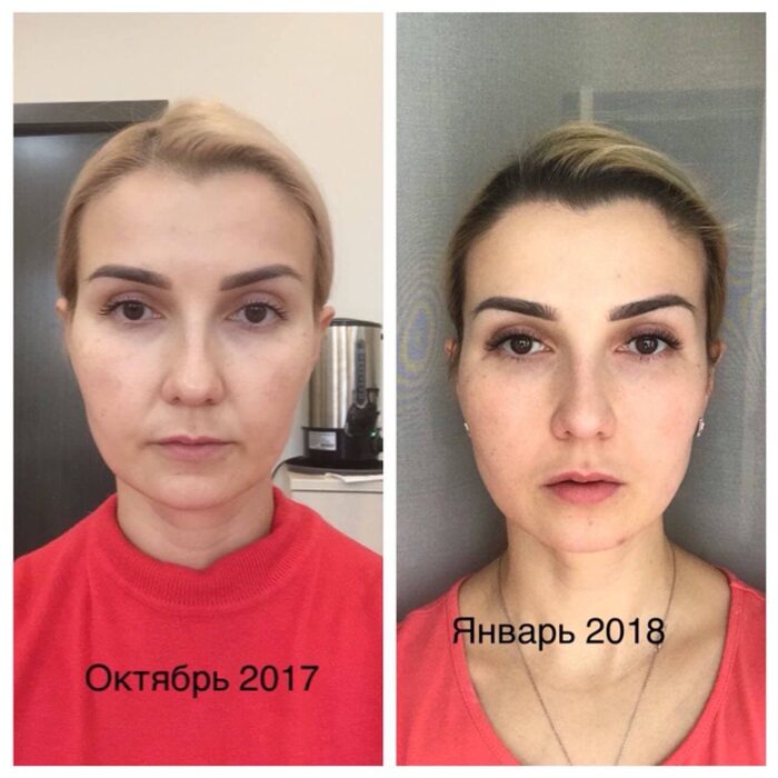 Фитнес лица до и после Основной курс