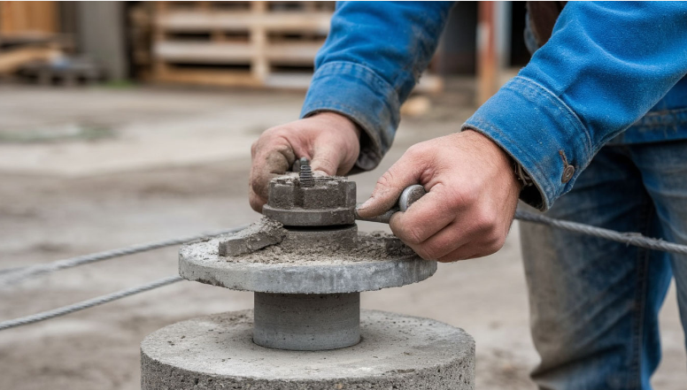 Испытание кернов бетона на прочность