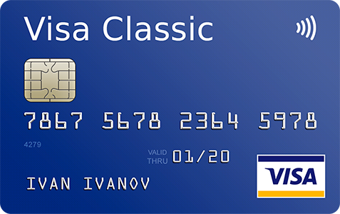 Карта visa classic. Visa 3d.